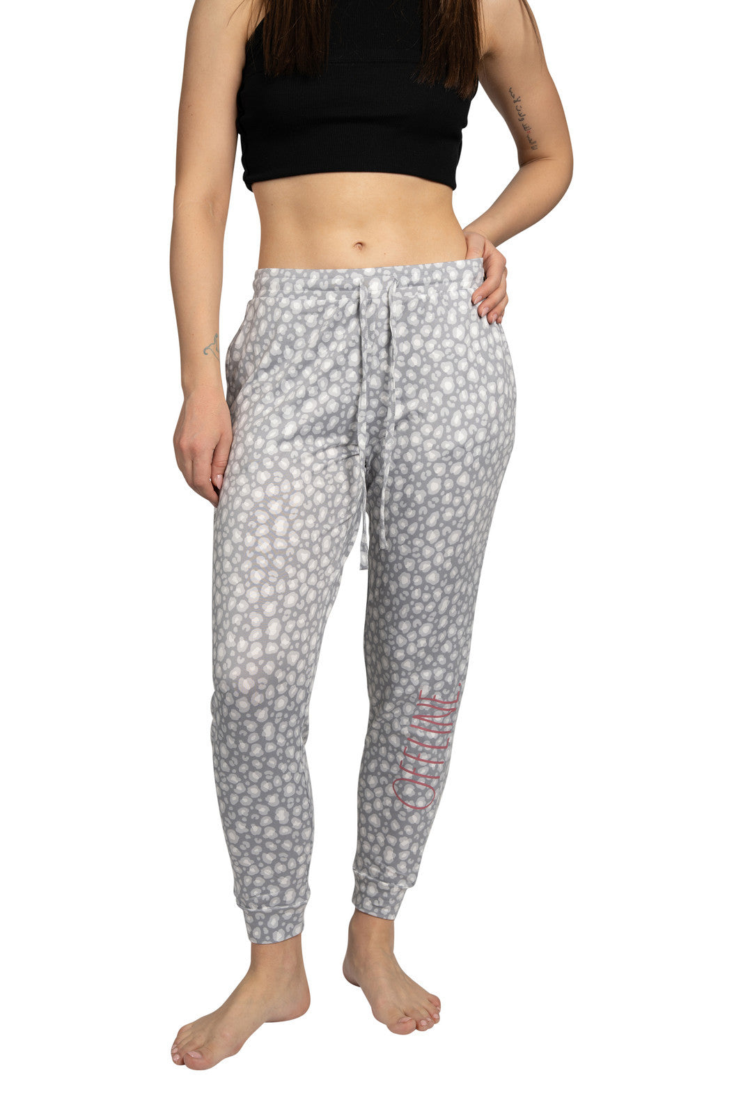 RAE DUNN Women's Jogger Pants with Pockets and Drawstring Recycled Pant OFFLINE