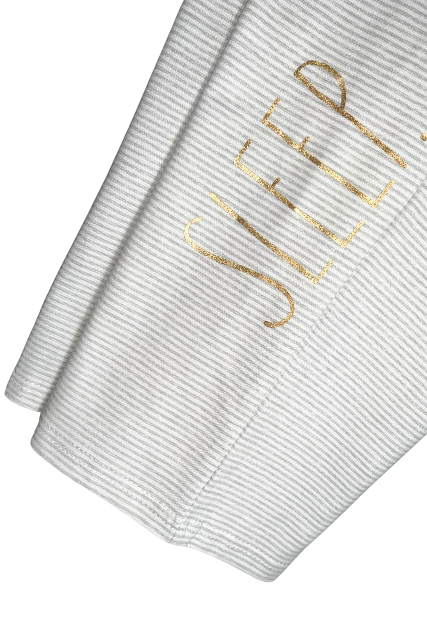 RAE DUNN Women's Tapered Leg Drawstring Pajama Pants with Pockets, SLEEP Stripes, M