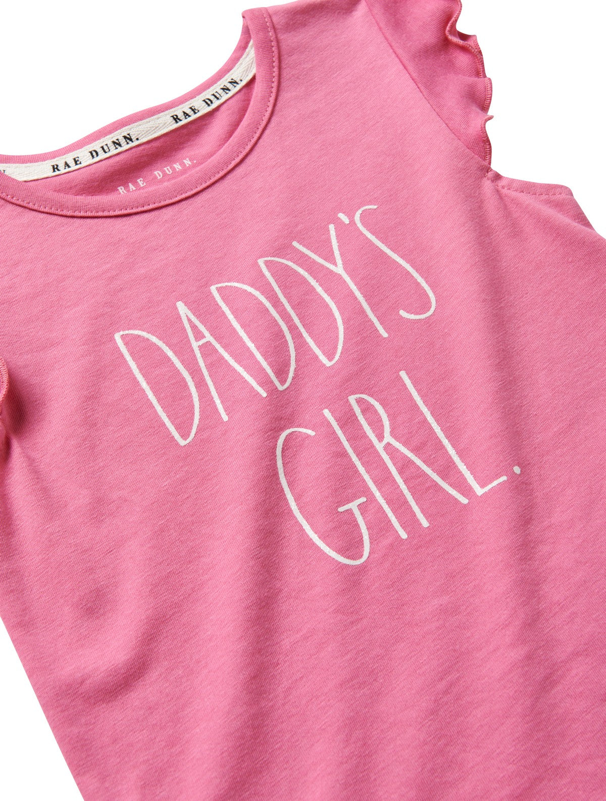 Girls "DADDY'S GIRL" Ruffle Sleeve Tank and Elastic Waistband Short Set - Rae Dunn Wear - G A Shorts Set