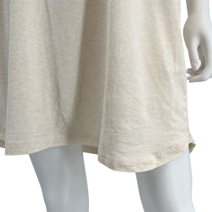 RAE DUNN Women's 2-Pack Short Sleeve Shirttail Nightshirt Recycled, Pink Polka Dot and Oatmeal, M