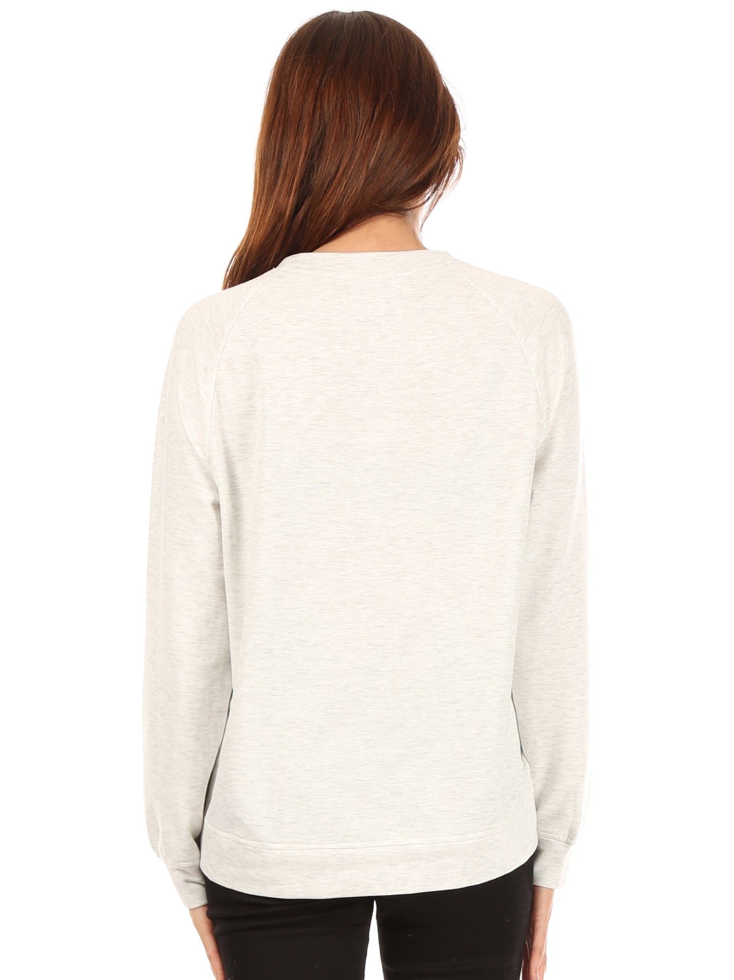 Women's "GOOD VIBES" Studio Raglan Sweatshirt - Rae Dunn Wear - W Sweatshirt