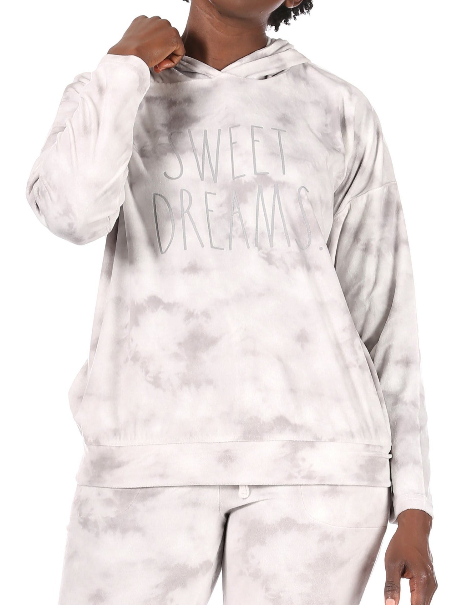 Women's "SWEET DREAMS" Hoodie and Drawstring Jogger Lounge Set - Rae Dunn Wear - W Pants Set