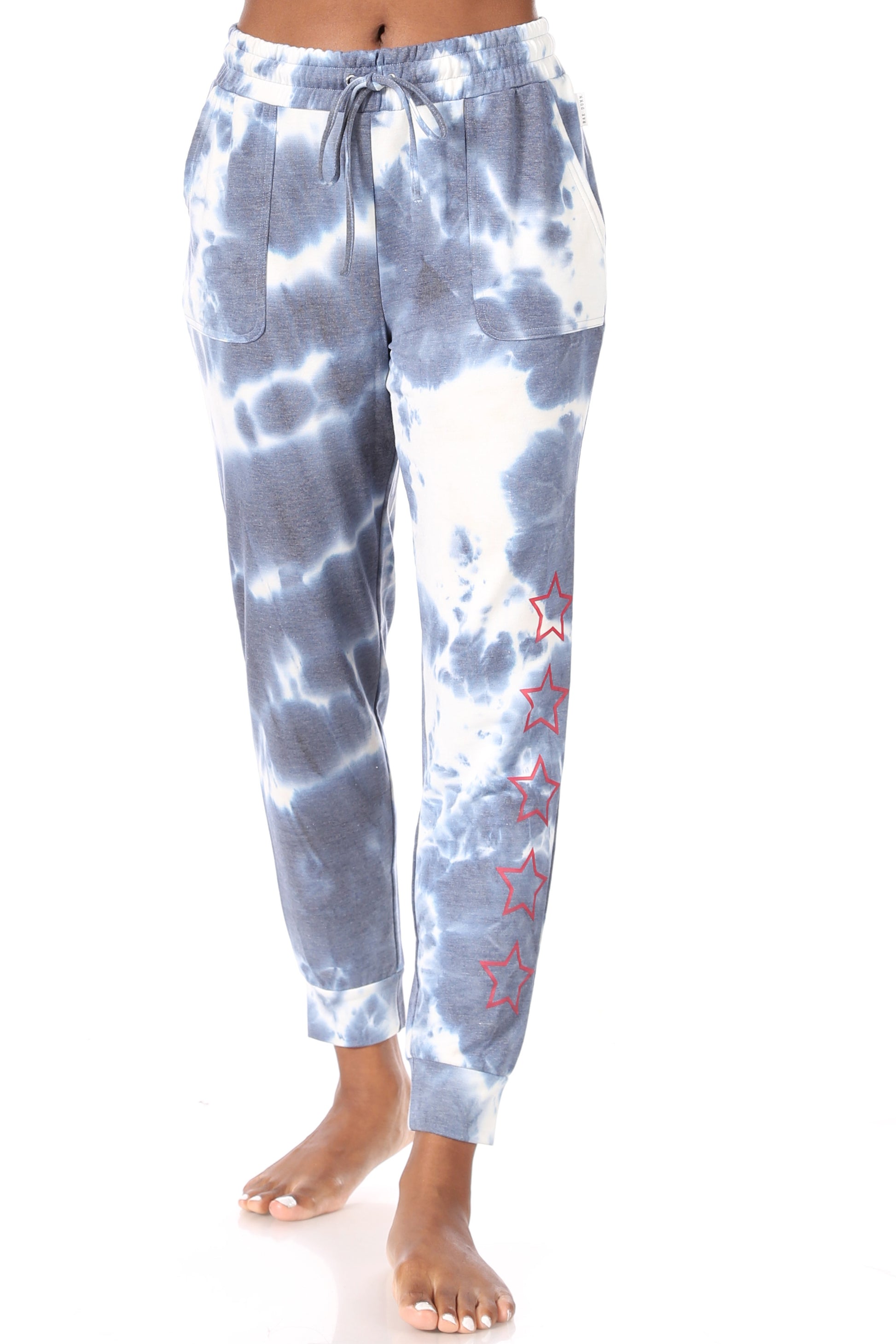 Women's Tie-Dye Drawstring Jogger with Pockets - Rae Dunn Wear - W A Pant