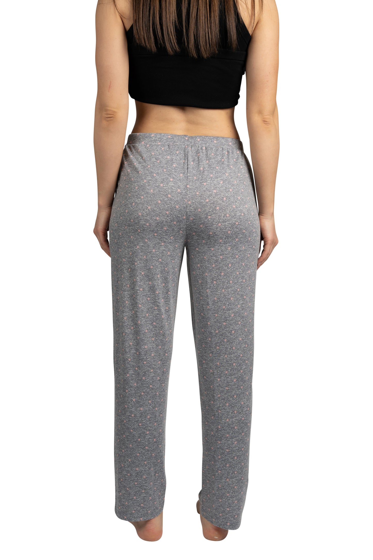 Women's "HOMEBODY" Tapered Leg Drawstring Pajama Pants with Pockets and Graphic Text