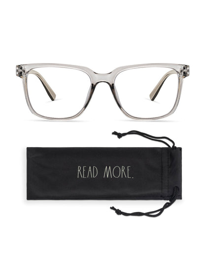 VELMA Blue Light Blocking Reading Glasses with READ MORE Signature Font - Rae Dunn Wear