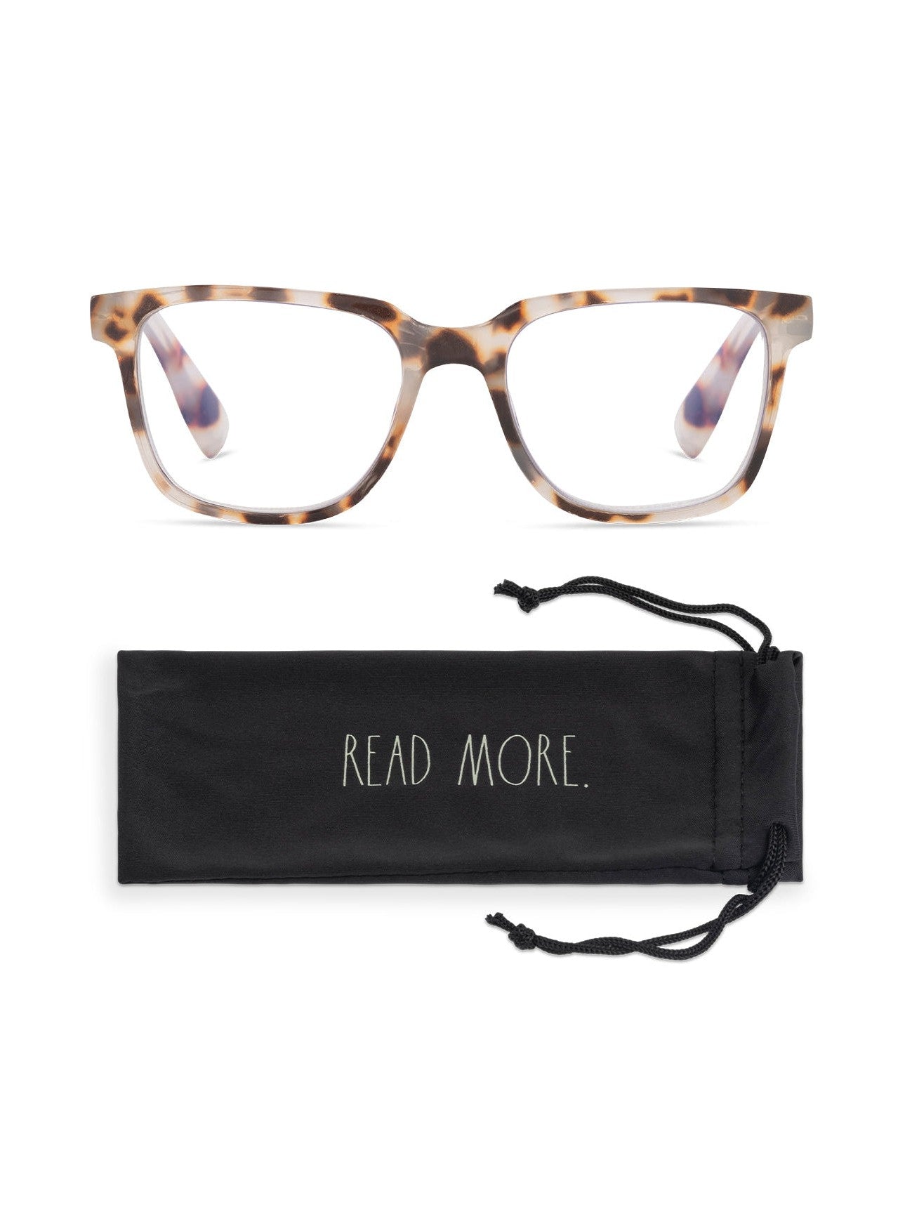 VELMA Blue Light Blocking Reading Glasses with READ MORE Signature Font - Rae Dunn Wear