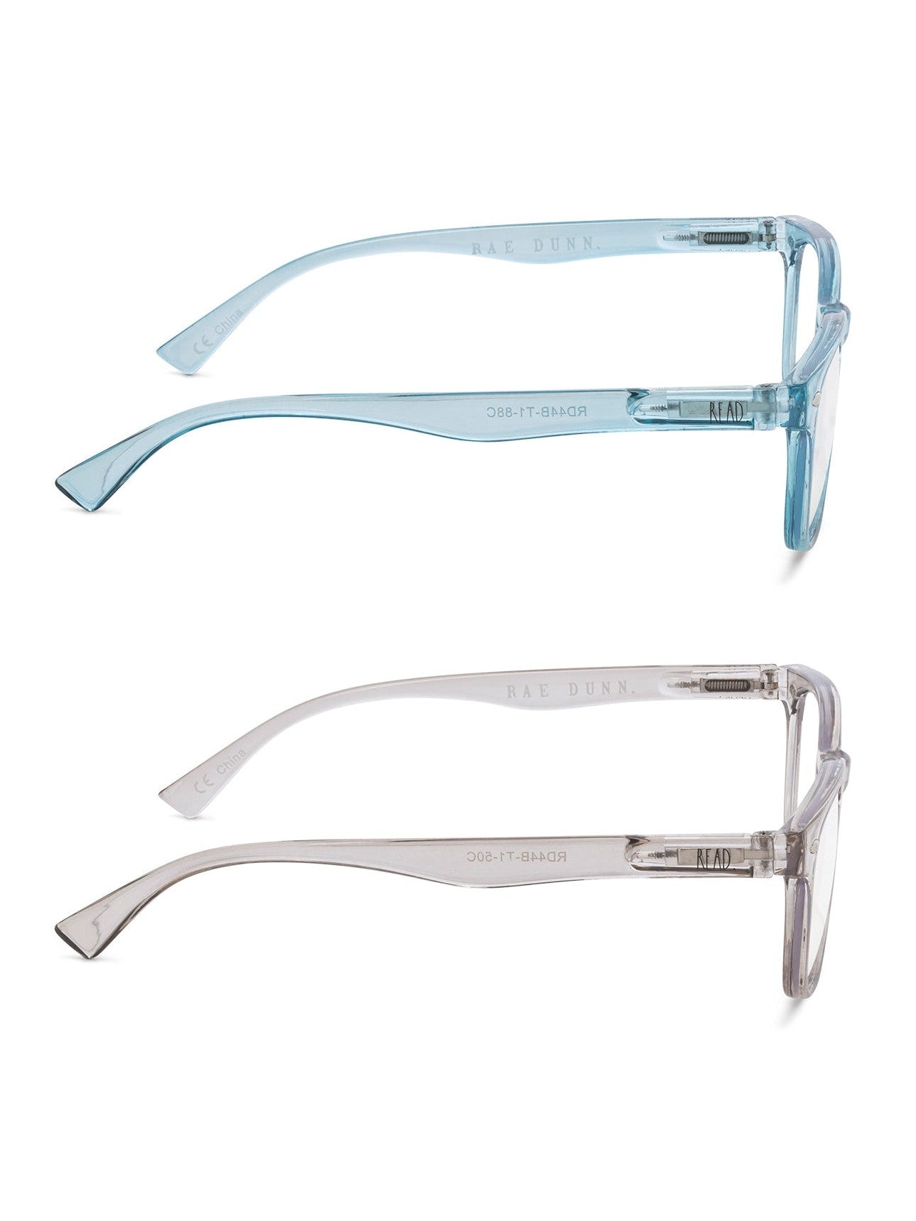 JUDY 2-Pack Blue Light Blocking Reading Glasses with "READ MORE" Signature Font Hard Case - Rae Dunn Wear