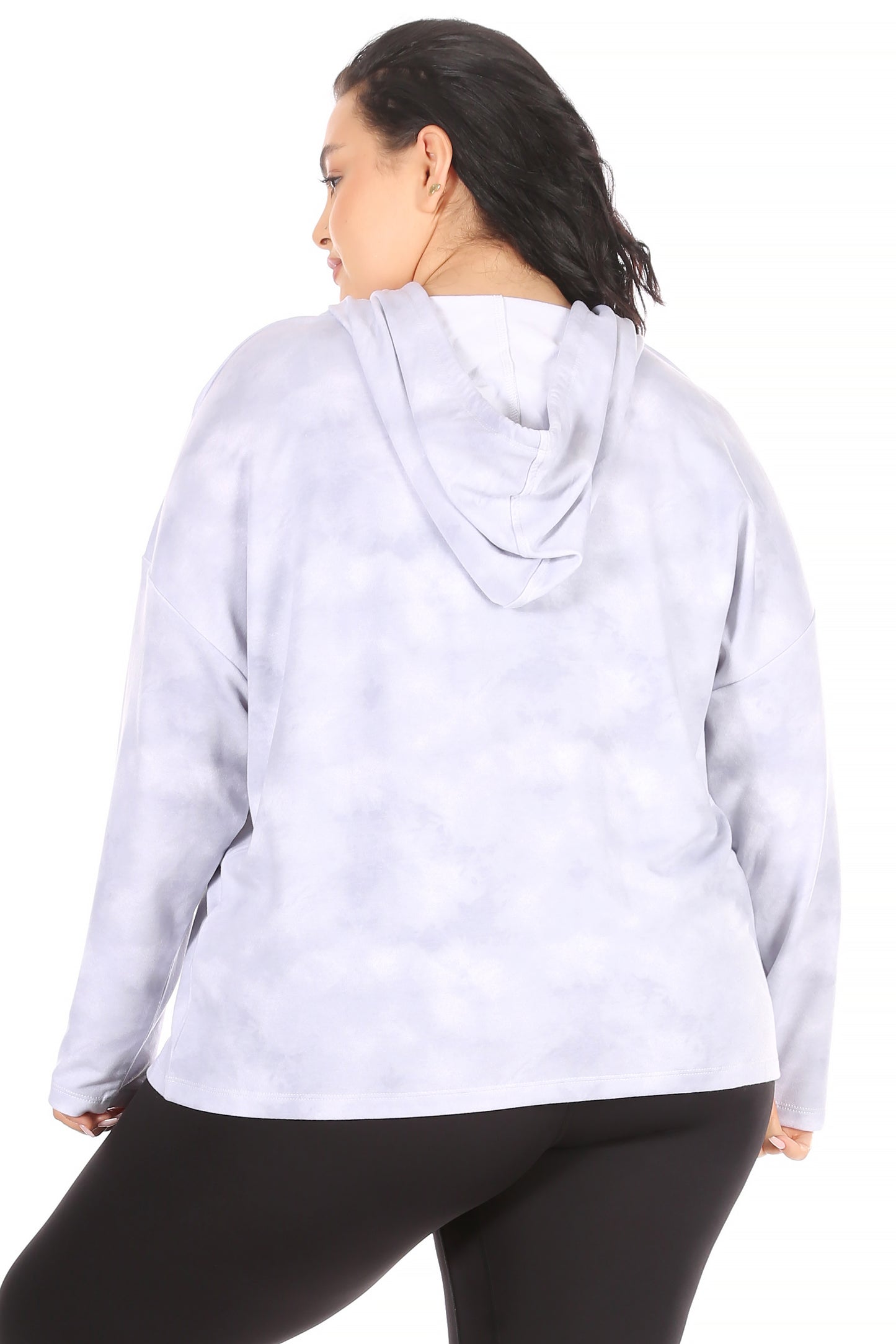 Women's "TAKE IT EASY" Plus Size Long Sleeve Pullover Fashion Hoodie - Rae Dunn Wear