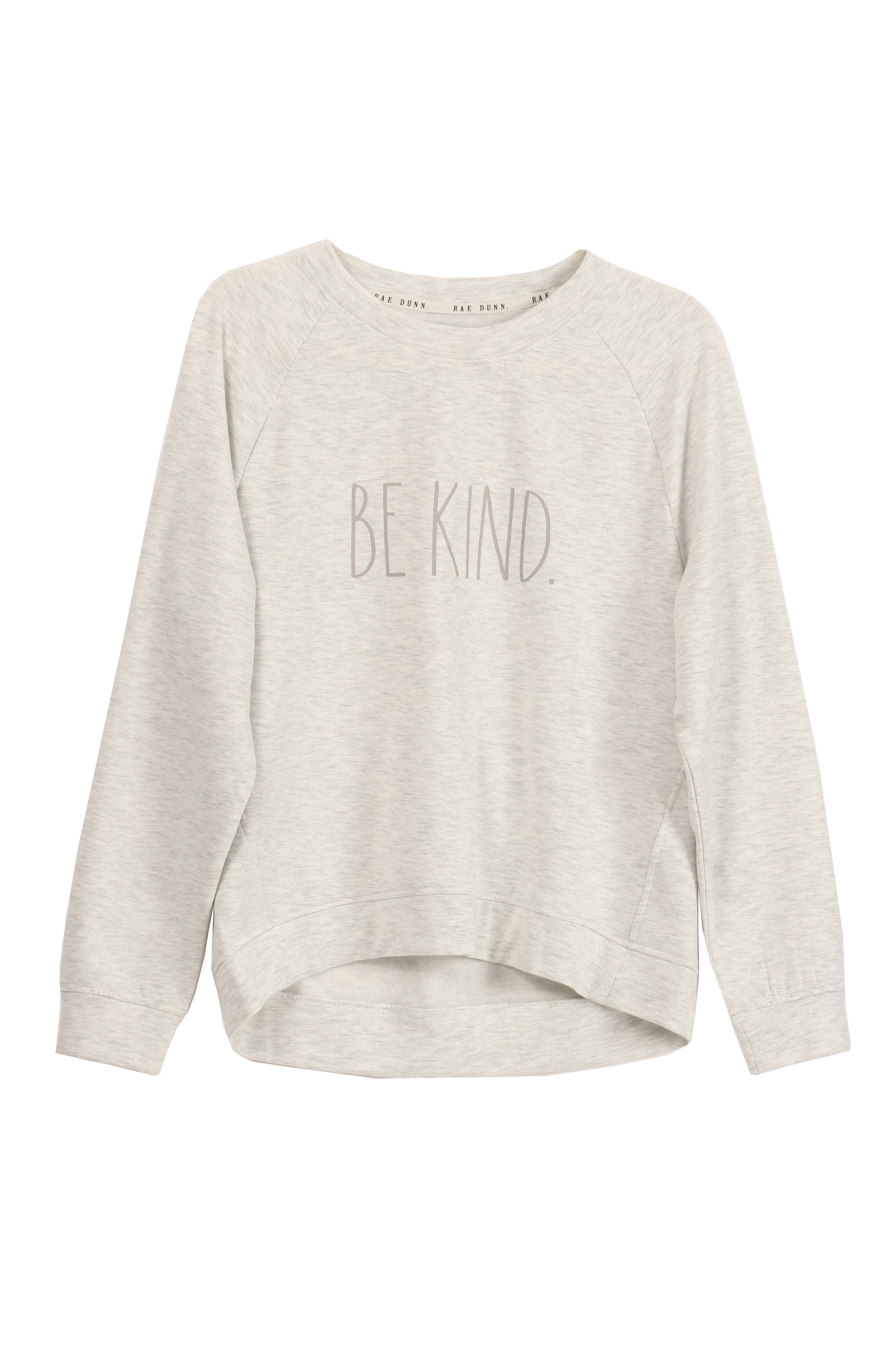 Women's "BE KIND" Studio Raglan Sweatshirt - Shop Rae Dunn Apparel and Sleepwear