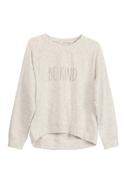 Women's "BE KIND" Studio Raglan Sweatshirt - Shop Rae Dunn Apparel and Sleepwear