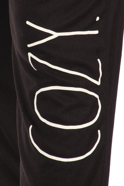 Women's "MERRY" & "COZY" 2-Pack Drawstring Jogger - Rae Dunn Wear