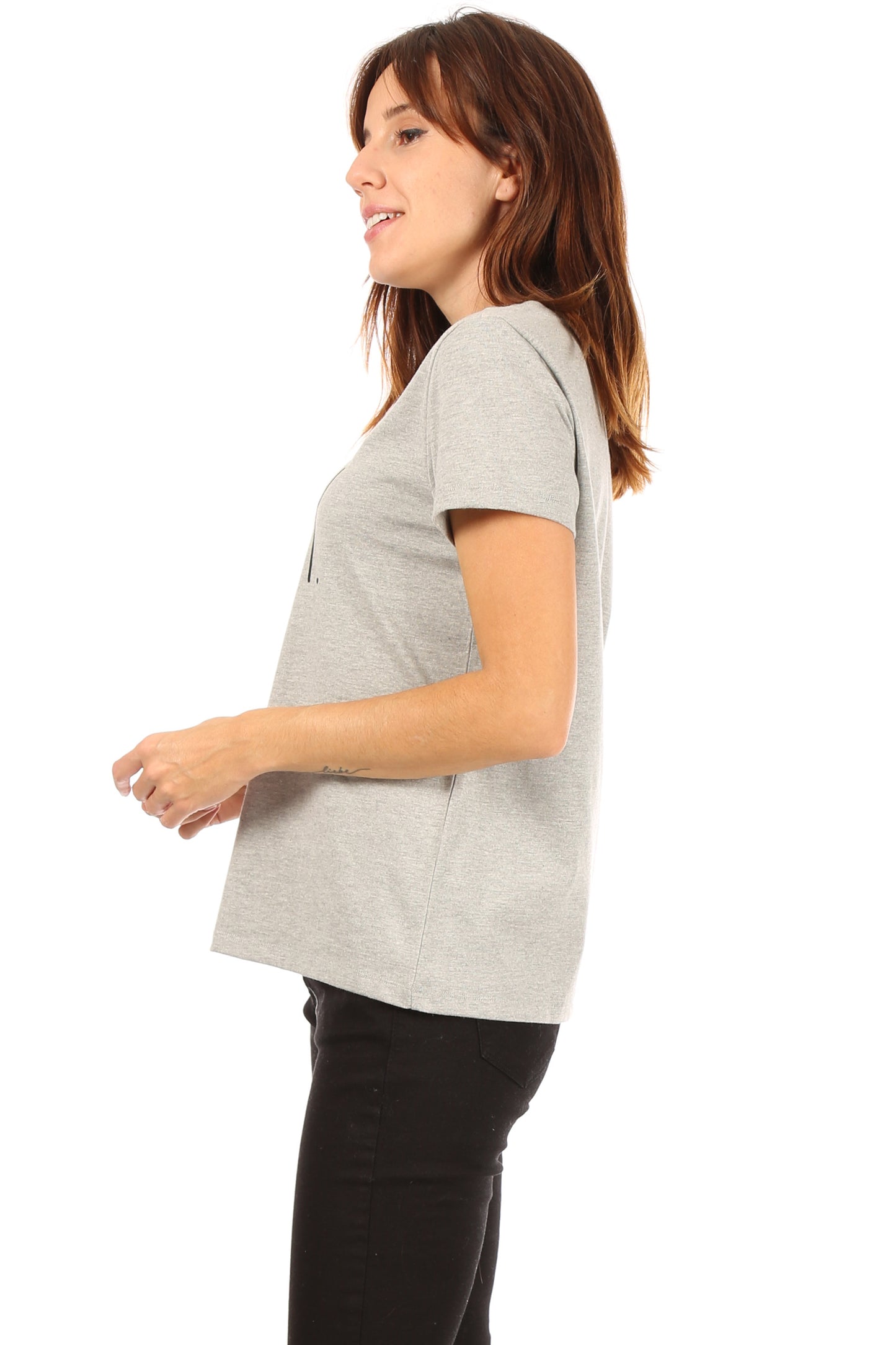 Women's "HAPPY" Short Sleeve Icon T-Shirt - Shop Rae Dunn Apparel and Sleepwear