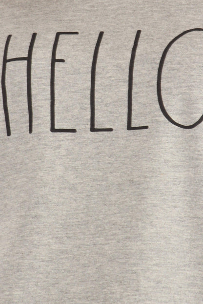 Women's "HELLO" Short Sleeve Icon T-Shirt - Shop Rae Dunn Apparel and Sleepwear