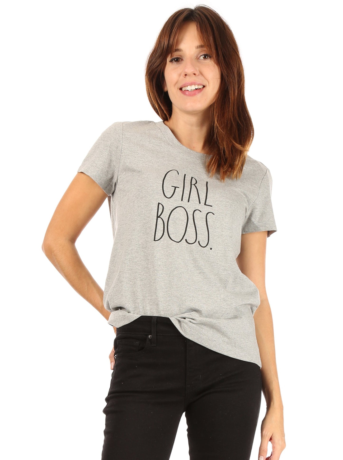 Women's "GIRL BOSS" Short Sleeve Icon T-Shirt - Shop Rae Dunn Apparel and Sleepwear