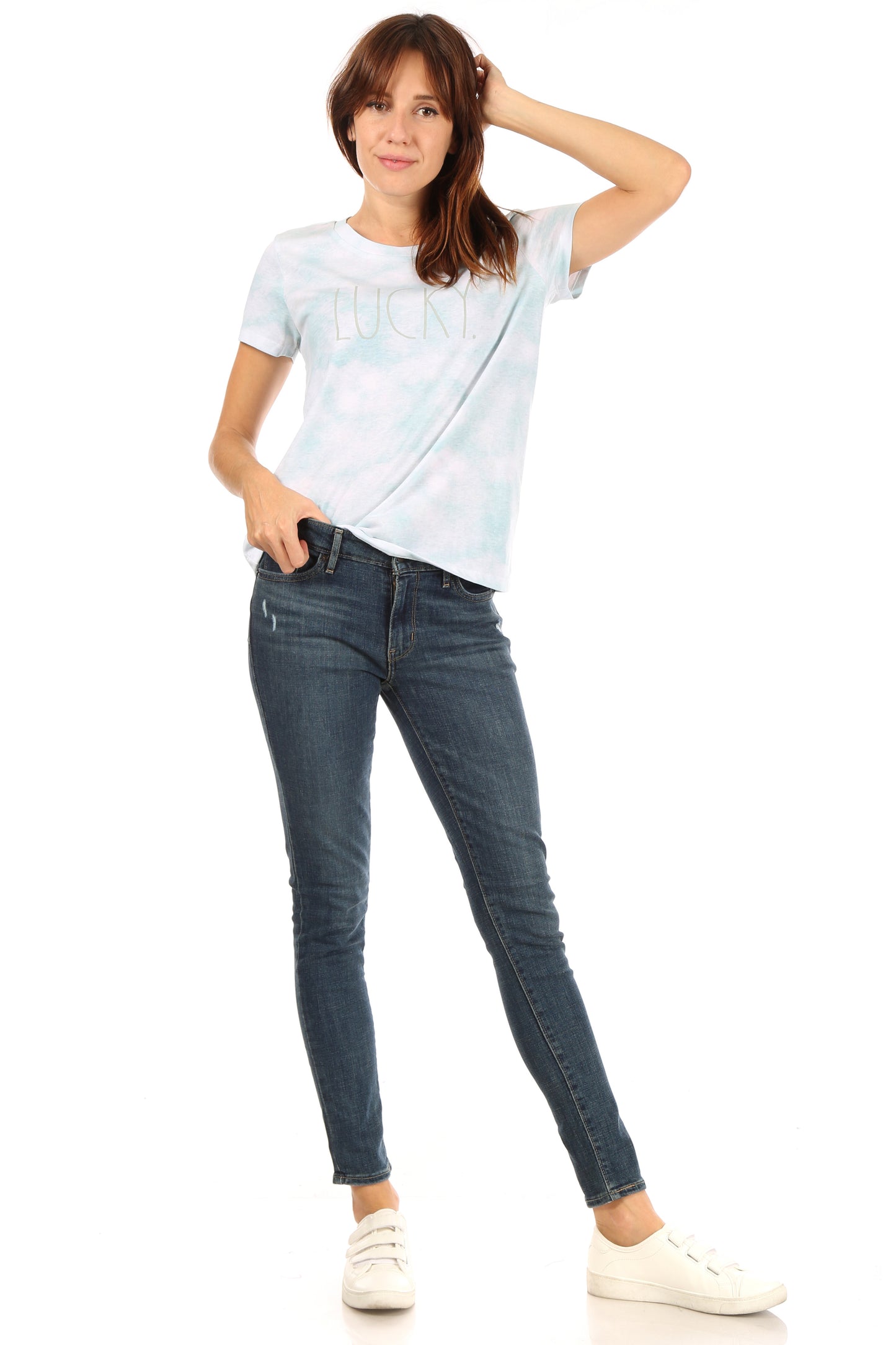 Women's "LUCKY" Short Sleeve Icon T-Shirt - Shop Rae Dunn Apparel and Sleepwear