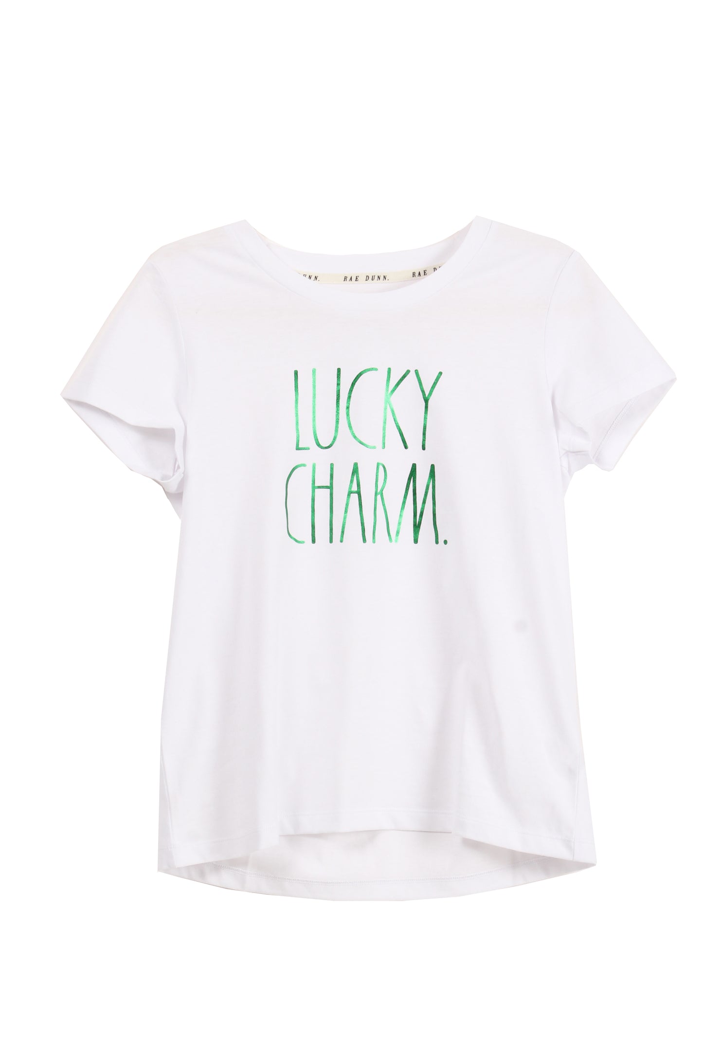 Women's "LUCKY CHARM" Short Sleeve Icon T-Shirt - Shop Rae Dunn Apparel and Sleepwear