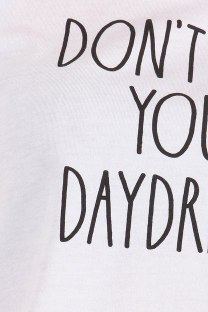 Women's "DON'T QUIT YOUR DAYDREAM" Short Sleeve Icon T-Shirt - Shop Rae Dunn Apparel and Sleepwear