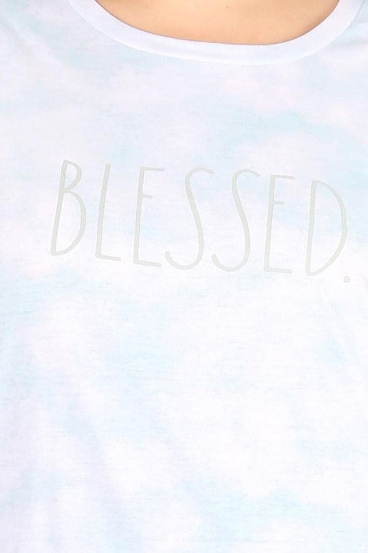 Women's Plus Size "BLESSED" Short Sleeve Icon T-Shirt - Rae Dunn Wear