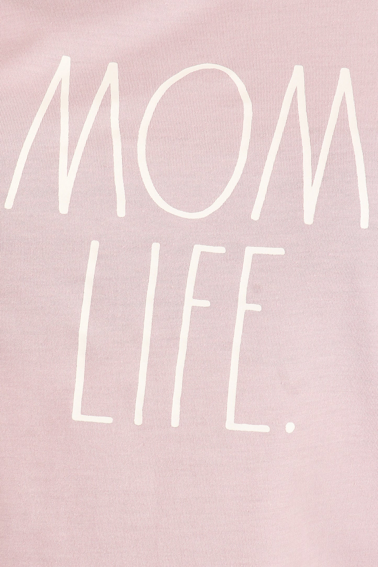 Women's "MOM LIFE" Short Sleeve Shirttail Hem T-Shirt - Rae Dunn Wear