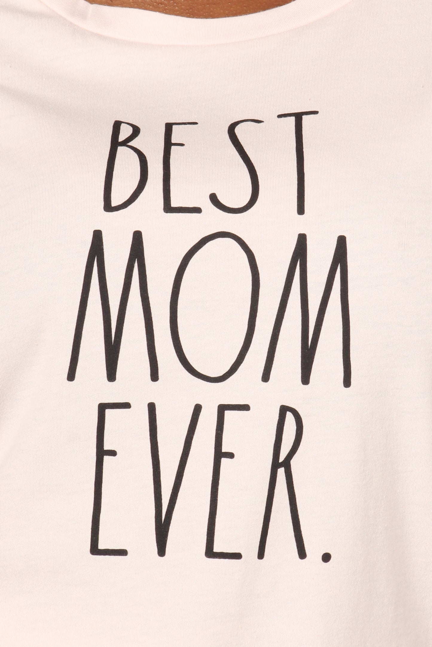 Women's "BEST MOM EVER" Short Sleeve Shirttail Hem T-Shirt - Rae Dunn Wear