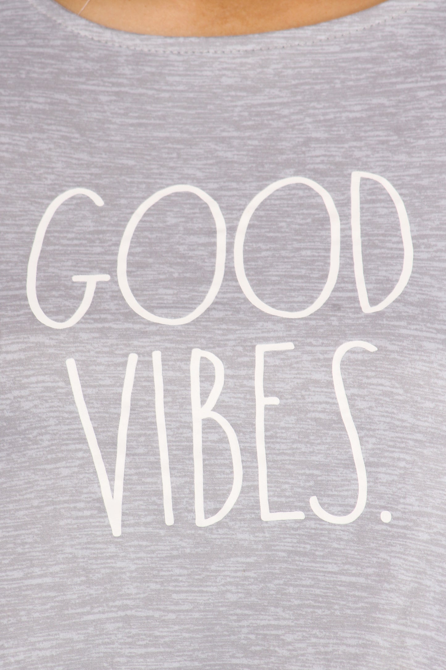 Women's "GOOD VIBES" Tank and Short Pajama Set - Rae Dunn Wear